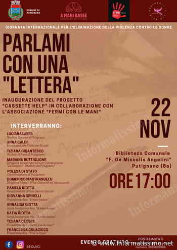 Putignano - "Cassette Help" con la violenza sulle donne - Putignano Informatissimo