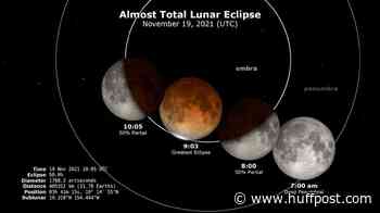 Partial Lunar Eclipse Starts Around 1 a.m. Eastern And Will Be Around For Hours