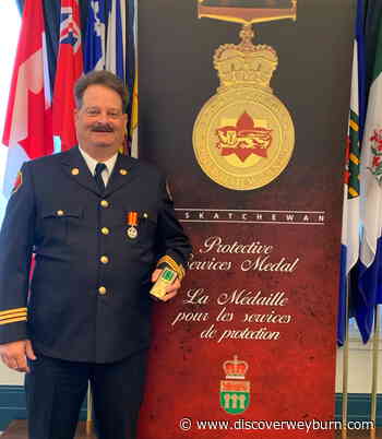 Longtime Weyburn Fire Rescue Member Honoured With Medal - DiscoverWeyburn.com