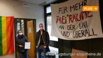 Studenten besetzen den Freiraum an der Uni Augsburg