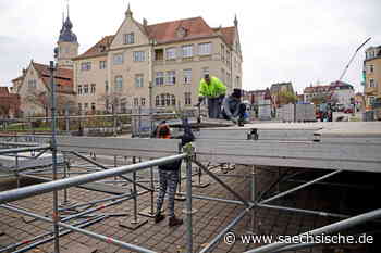 Riesa: Eisbahn-Aufbau in Riesa gestartet - Sächsische.de