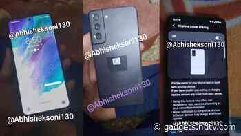 Samsung Galaxy S21 FE Live Image Leak Shows a Familiar Design and Plastic Build