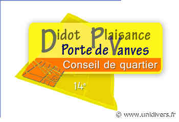 Plénière de Conseil de Quartier Didot - Plaisance - Porte de Vanves ! école Pierre Larousse - Unidivers