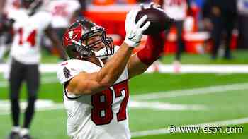 Gronk says 'arrow up' toward return vs. Giants