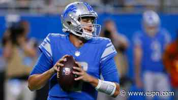 Goff doesn't practice again, doubtful for Lions
