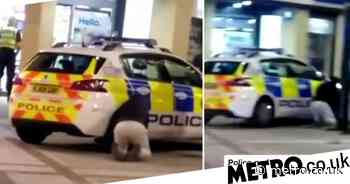 Man deflates police car’s tyres as officers buy food in Tesco in Leeds - Metro