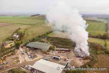 Recycling plant fire in Wiltshire under control - Barrhead News