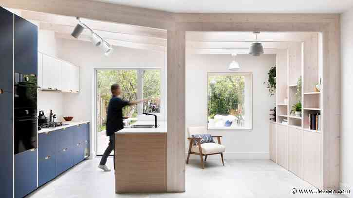 Amos Goldreich Architecture adds timber-framed extension to Framework House in London