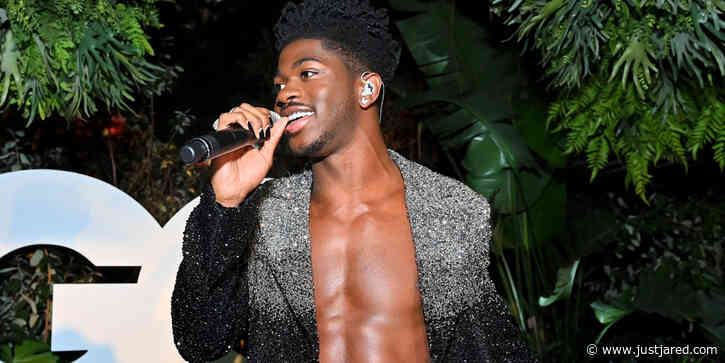 Lil Nas X Goes Shirtless For Performance During GQ Men of the Year Party 2021