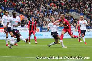 Report | Bolton Wanderers 2-2 Gillingham - News - Gillingham - gillinghamfootballclub.com