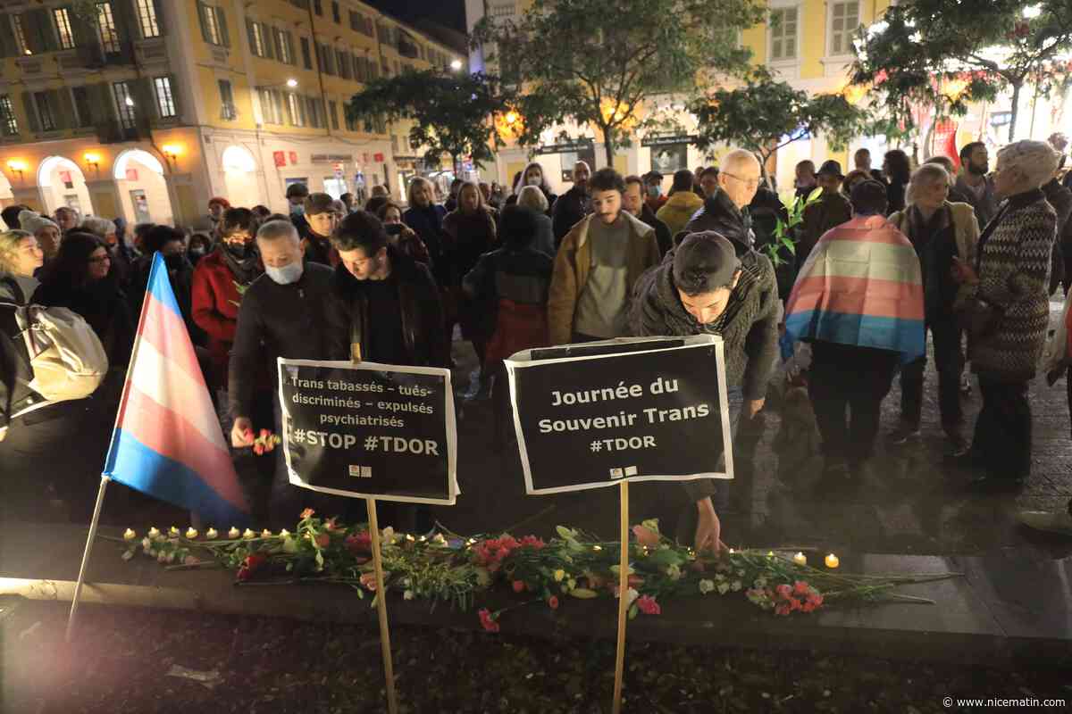 "On est tous plus ou moins touchés dans notre vie quotidienne": une centaine de personnes rassemblées contre la transphobie à Nice