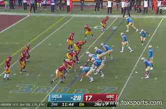 Dorian Thompson-Robinson registers his fifth total TD of the game, giving UCLA a 35-17 lead over USC