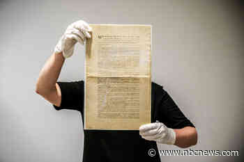 Cryptocurrency group to weigh into Constitution auction, plan to display publicly if they win