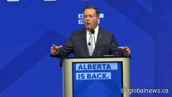Alberta Premier Jason Kenney speaks to UCP tensions during AGM in Calgary