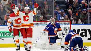 Mangiapane keeps rolling as Flames spoil opening of Islanders' new arena