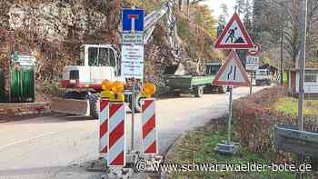 Bauarbeiten in Schiltach - Aichhalder Loch ist gesperrt - Schwarzwälder Bote