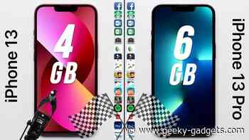 Speed Test: iPhone 13 vs iPhone 13 Pro