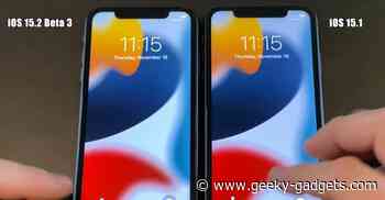 iOS 15.2 beta 3 speed test (Video)