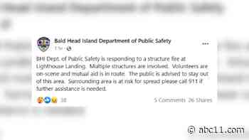 Large fire damages multiple residential buildings on Bald Head Island