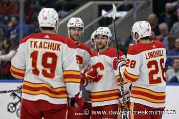 Flames spoil opening of Islanders' new arena with 5-2 win - Dawson Creek Mirror