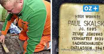 Neuer Stolperstein in Stralsund: Was über Paul Skalska bekannt ist - Ostsee Zeitung