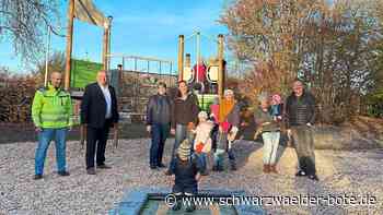 Bereits eingeweiht: Indianerspielplatz in Vollmaringen  modernisiert