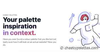 Cheeky Palettes - Colour palettes in the context of real landing pages