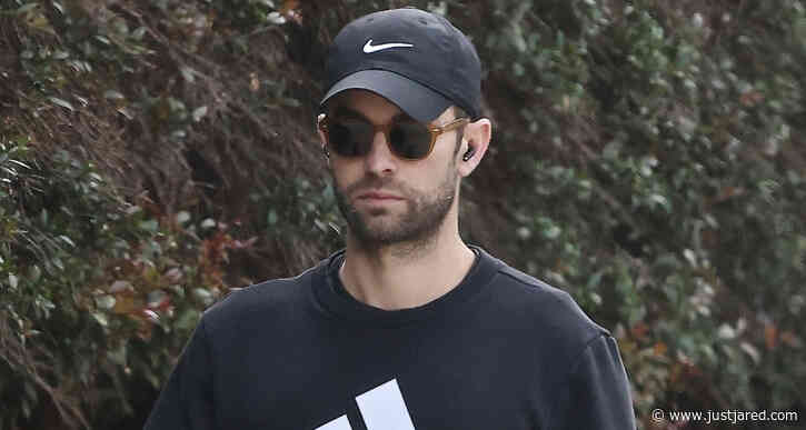 Chace Crawford Gets in Some Exercise on His Daily Walk with His Dog