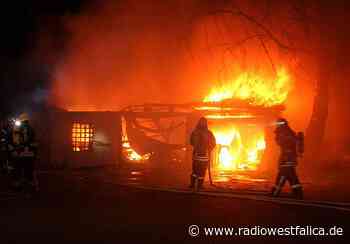 Garagenbrand in Stemwede: Feuer entstand durch technischen Defekt - Radio Westfalica