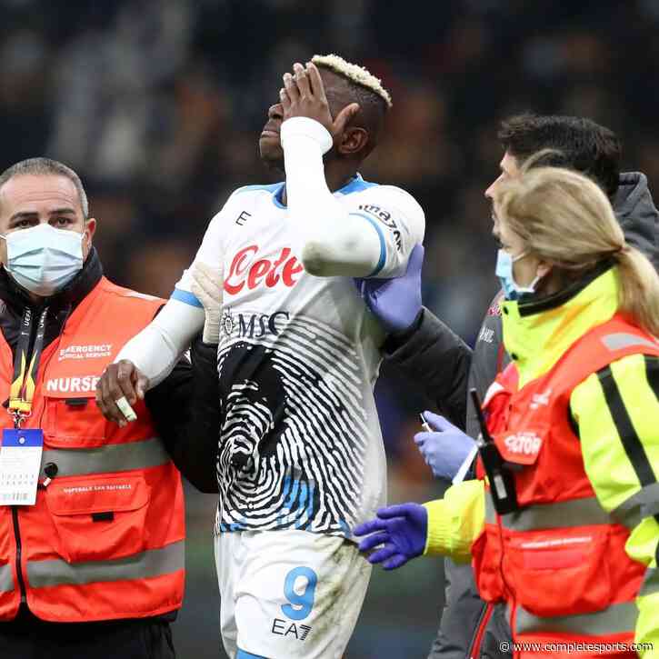 ‘I Hope It’s Just A Bruise’- Napoli Coach Reacts To Osimhen’s Face Injury
