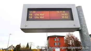 Die Bahnstrecke Senden–Weißenhorn erhält neue Anzeigetafeln - Augsburger Allgemeine