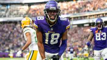 Jefferson channels Moss with 169-yard, 2-TD day