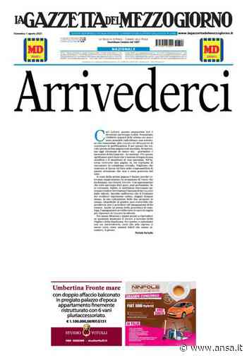 Editoria:Tribunale Bari, no a pubblicazione 'Nuova Gazzetta' - Agenzia ANSA