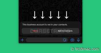 WhatsApp for iOS readying new in-app alert about Business accounts texting users