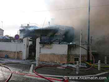 Un violent incendie ravage deux habitations ce lundi à Antibes