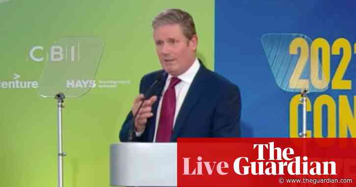 UK politics live: Keir Starmer makes speech to business leaders after Johnson loses place in earlier address