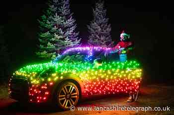 Mini wrapped in 2,000 Christmas lights will be heading to Lancashire