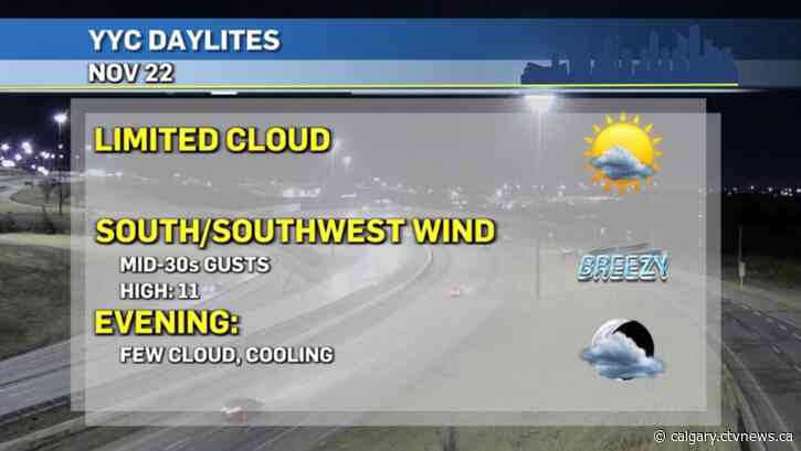 A midweek dip brings snow to Calgary between warm days