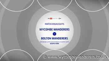 Highlights: Wycombe 1-0 Bolton - News - Wycombe Wanderers FC