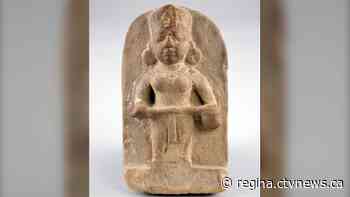 Statue stolen by Mackenzie Art Gallery namesake returned to temple in India - CTV News