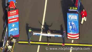 Philadelphia Marathon Winner Crosses Finish Line - NBC 10 Philadelphia