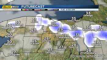 First Alert Weather: Lake effect snow tonight, but clear for busy Thanksgiving travel Wednesday
