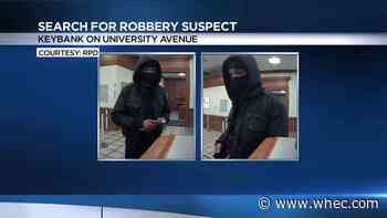 Police searching for suspect after robbery at KeyBank on University Ave