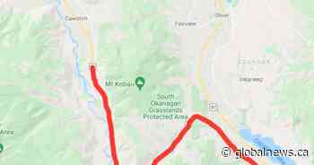 Highway 3 reopened between Keremeos and Osoyoos after fire closure - Globalnews.ca