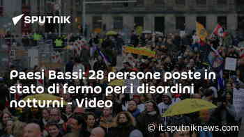 Paesi Bassi: 28 persone poste in stato di fermo per i disordini notturni - Video - Sputnik Italia