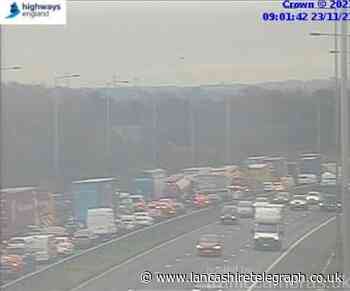 M6: Two lanes closed and delays due to accident