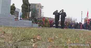 Cenotaph ceremony marks Remembrance Day in Lethbridge - Globalnews.ca