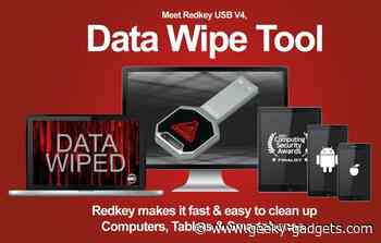 Redkey USB V4 permanently wipes your device ready for resale