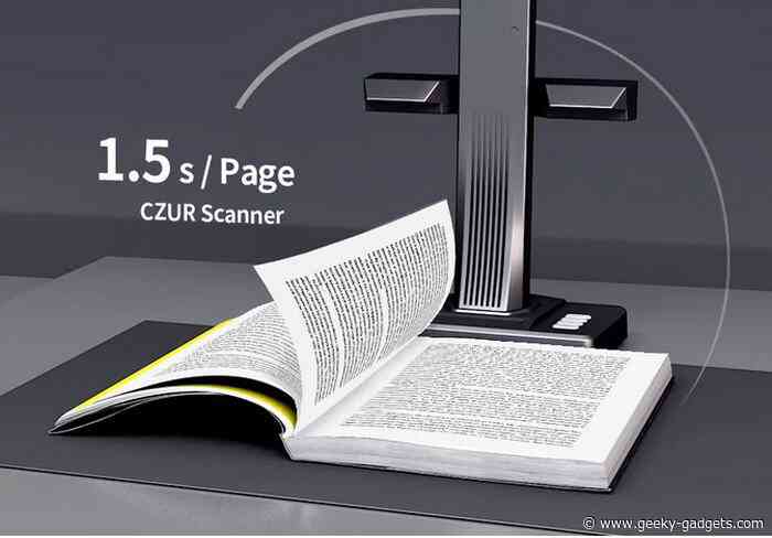 CZUR ET professional book and document scanner with auto flattened technology