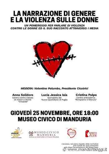 MANDURIA - Giovedì appuntamento di riflessione sul tema 'La narrazione di genere e la violenza sulle donne' - ManduriaOggi